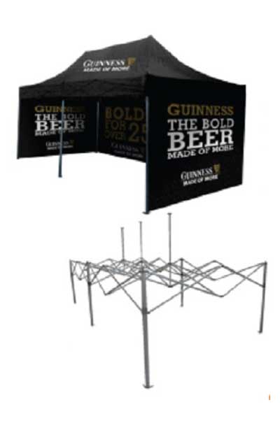 Gazebo 2856 | Cloth Print | With/Without Full Colour | Roof Print: 5800mm x 2800mm | Side Wall Print: 5600mm x 1900mm | Short Side: 2800mm x1900mm